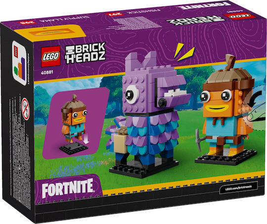 LEGO Brick Headz Fortnine Supply Llama & Fishstick Figures for Ages 10+ 300 Pieces