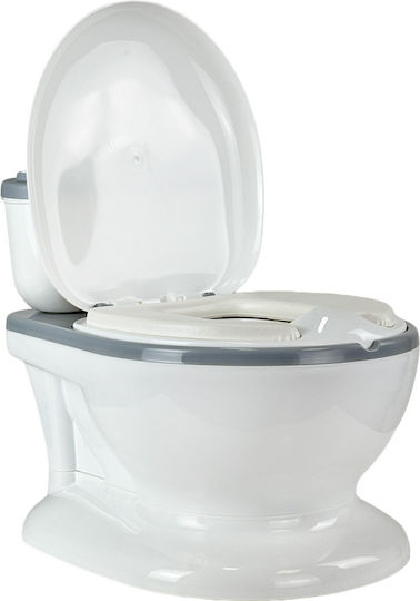 Little Mom Potties Toilet with Lid Gray