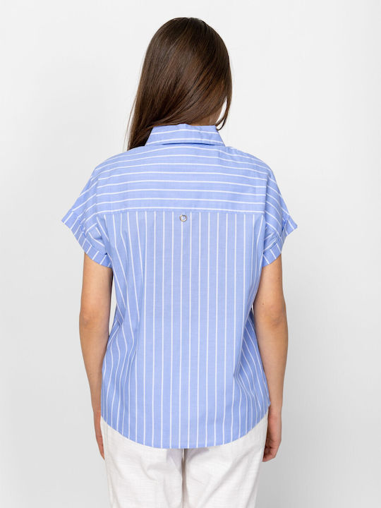 Heavy Tools Short Sleeve Women's Shirt Sky