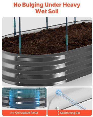 Vevor JSYHZZC631FTP86LD001V0 Κάλυμμα Θερμοκηπίου 1.8x0.9x0.3m