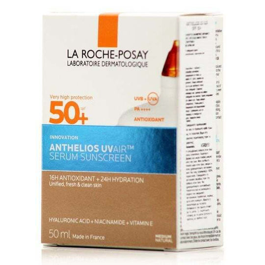 La Roche Posay Anthelios UVAIR Ser de Protecție Solară pentru Față SPF50+ cu Pigment Medium Natural 50ml