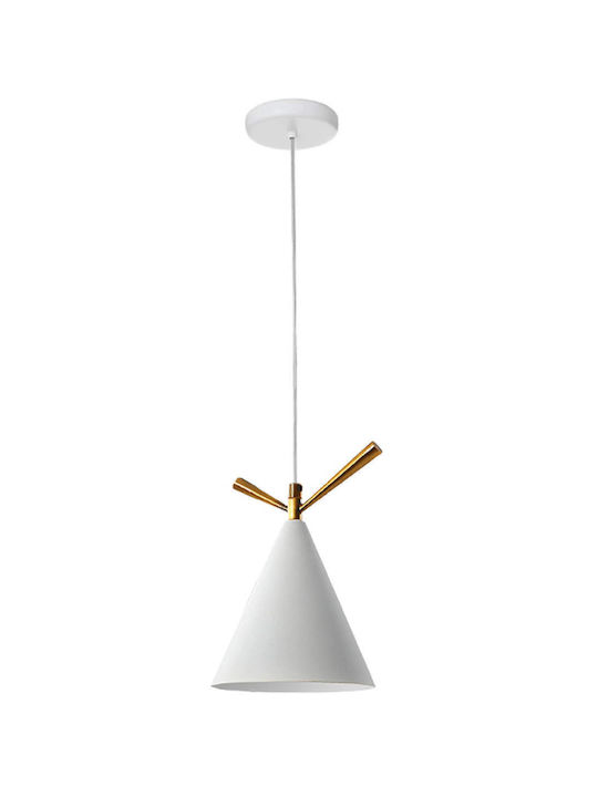 Powertech Lustră Alb cu Dulie E27 15x22cm.