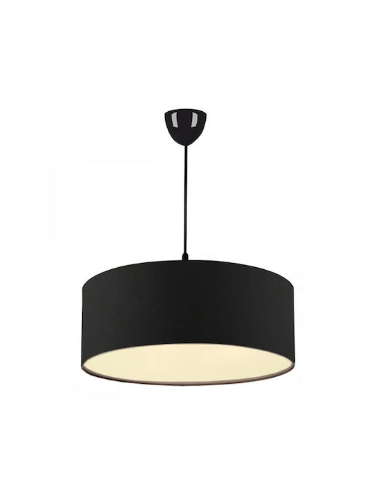 Megapap Monahan Pendant Light Black with Socket E27 38x21x70cm