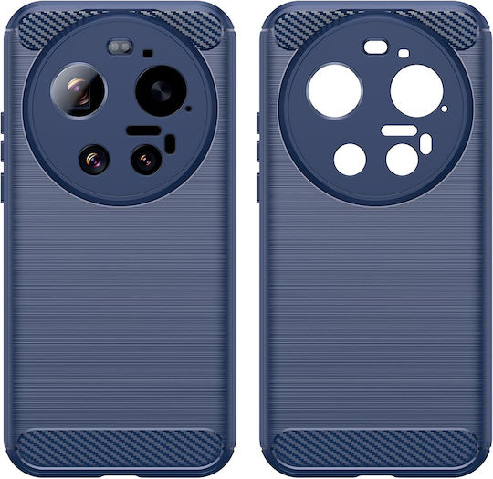 Techsuit Carbon Silicone Blue Back Cover (Xiaomi 17 Ultra)
