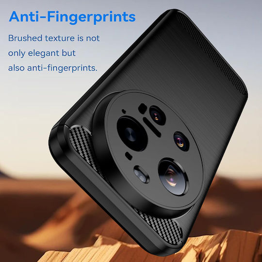 Techsuit Carbon Silicone Blue Back Cover (Xiaomi 17 Ultra)