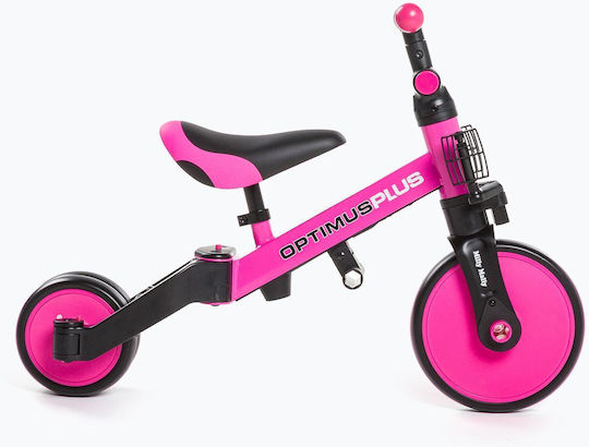 Milly Mally Optimus Plus Convertible with Parental Handle 4 in 1 for 12 Months Pink