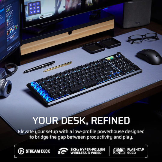 Corsair Vanguard Air 99 Wireless Gaming Mechanical Keyboard with Corsair OPX Switches and RGB Lighting English US
