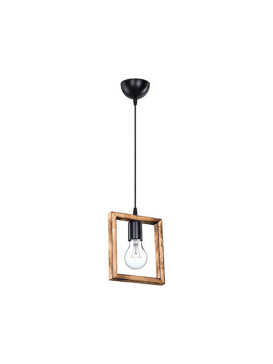 Pakketo Isolate Pendant Light Brown with Socket E27 18.5x27x24cm