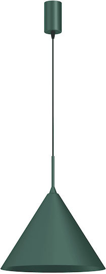 Eko Light Lustră Suspendată Verde 32cm.