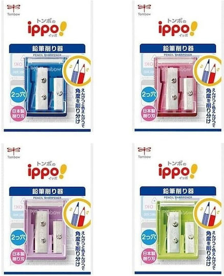 Tombow Sharpener Ippo Transparent 2 Holes Ksa-121 4901991006742