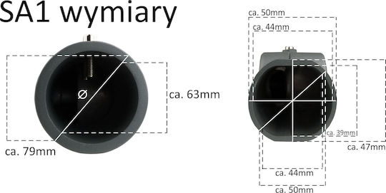 Gtv Регулируем Адаптер За Led Улични Стълбови Лампи 50w Sa1 Gtv 0840