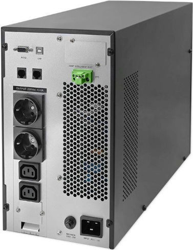Qoltec 52282 Unitate UPS 3000VA 3000W cu 2 Prize Schuko