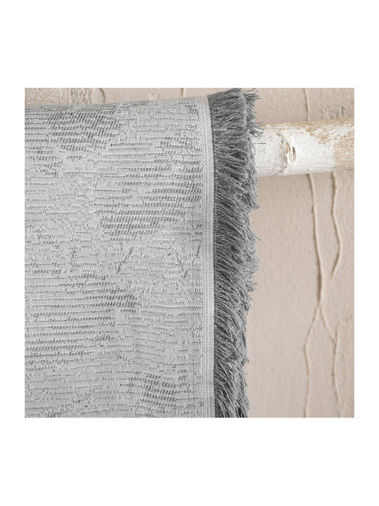 Rythmos Peony Ριχτάρι Πολυθρόνας Ζακάρ 160x180εκ. Γκρι Σκουρο