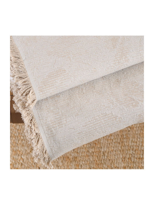 Rythmos Peony Zweisitzer-Sofa Überwurf Jacquard 180x240cm Beige