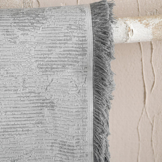 Rythmos Peony Decken & Couchdecken Viersitzer-Sofa Überwurf Jacquard 180x330cm Dunkelgrau