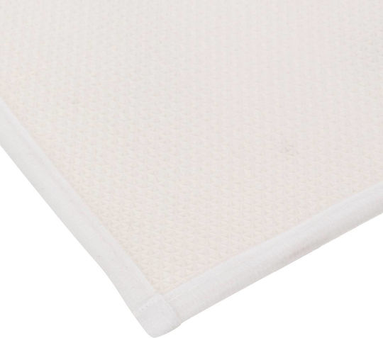 5Five Αντιολισθητικό Πατάκι Μπάνιου White-grey 90x50εκ.