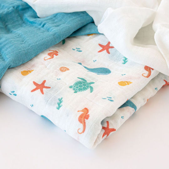 Kiokids Swaddle Blanket 70x70cm 3 Pieces