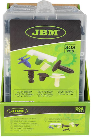 JBM Пластмасови Клипсове за Кола 308бр