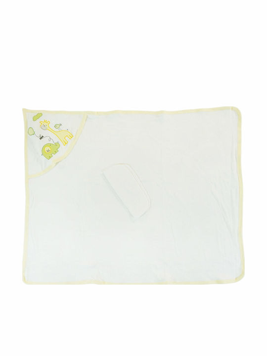 Pamuk Baby Baby-Badetuch mit Kapuzen 74x100cm