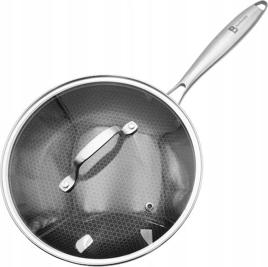 Brunbeste Pan from Steel with Lid with Non-Stick Coating 30cm