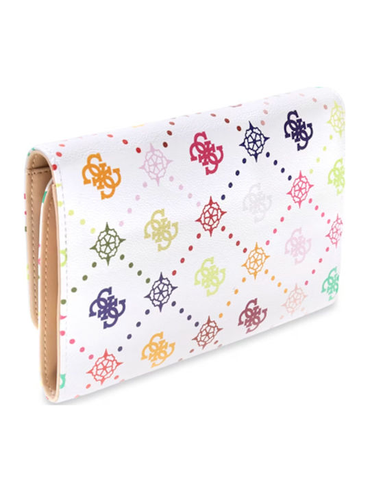 Guess Silia Organizer Women Guess Εκρου Μωβ Φουξια Twgm9890160-multi-logo