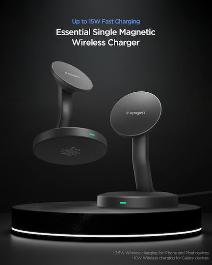 Spigen Φορτιστής Magsafe 15W Μαύρος (Essential EF151MS)