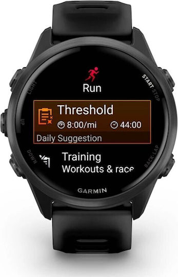 Garmin Forerunner 570 Aluminum 42mm Waterproof Smartwatch with Heart Rate Monitor (Slate Gray Aluminum with Translucent Black/Black Band)