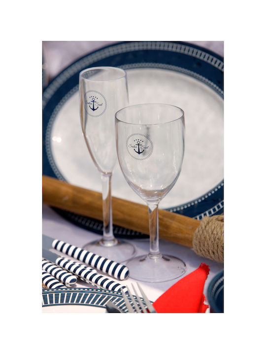 Marine Business Sailor Soul Set Brillen Champagner aus Glas Kelch 170ml 6 Stück