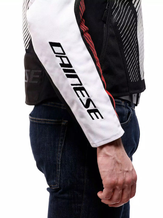 Dainese Ventar Air-Tex Sommer Herren Motorradhülle Schwarz/Weiß/Rot