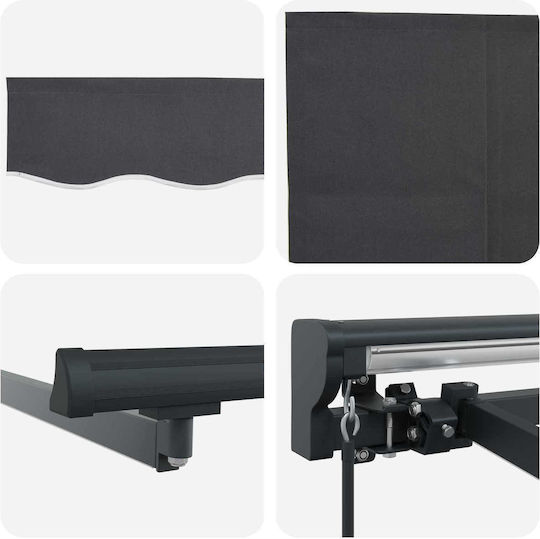 vidaXL Grey Awning Frame