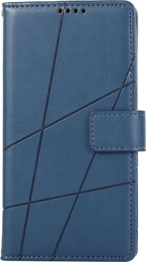 5g Pu Wallet Piele / Silicon Albastru Galaxy M34