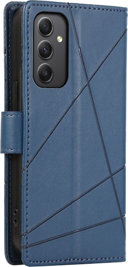 5g Pu Wallet Piele / Silicon Albastru Galaxy M34