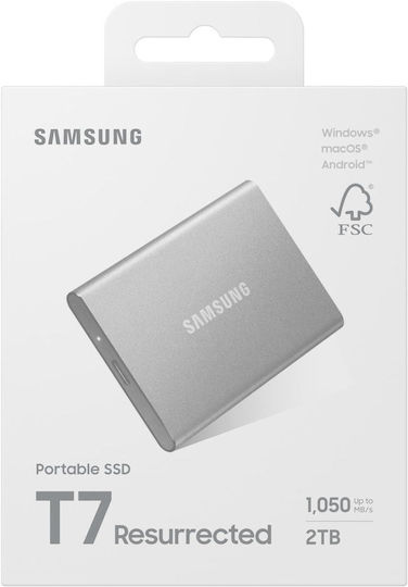 Samsung T7 Resurrected USB 3.2 External SSD 2TB 2.5" White