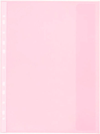 Optima Prod Din Plastic Document Protection Sleeve A4 Side Flap Staple Closure 4/set 200 Microns Optima Transparent