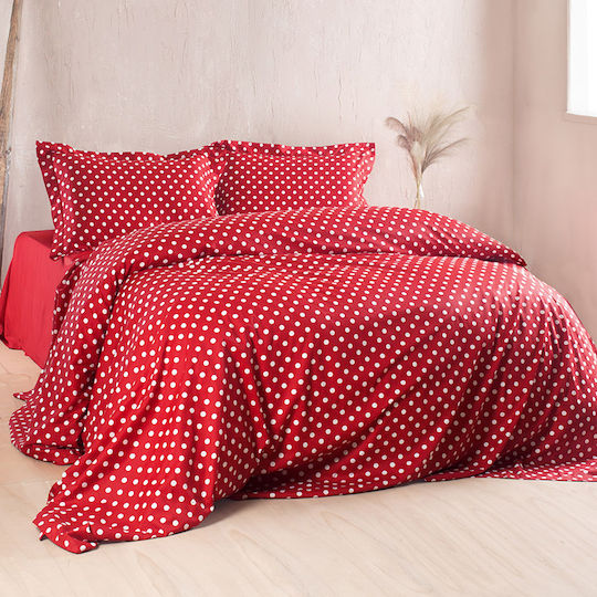 Rythmos Σετ Υπέρδιπλη 230x250cm Κοκκινο