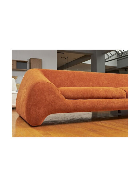 Olivo Three-Seater Couch Orange 110x100 cm