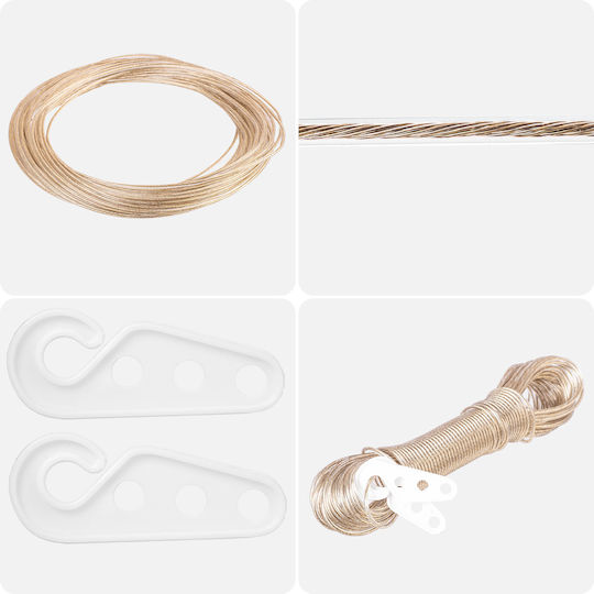 Stahl Wäscheleine Seile Wäscheleine Starkes Seil Pvc Beschichtung 20 M