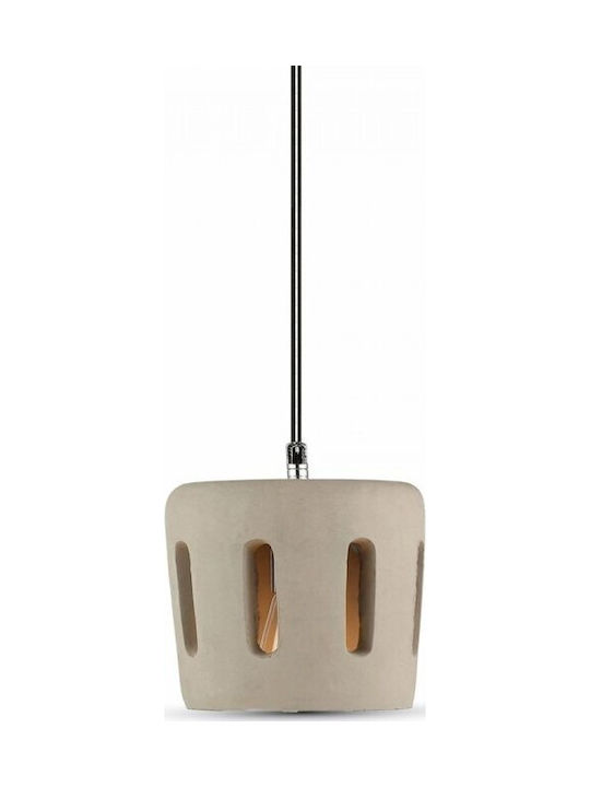 V-TAC Pendant Light Gray with Socket E27 18x16x110cm
