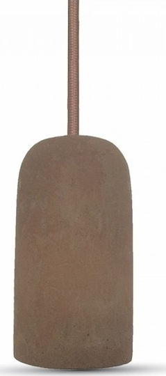 V-TAC Vt-7668 Hängelampe Braun mit Fassung E27 5x9.5x105cm.