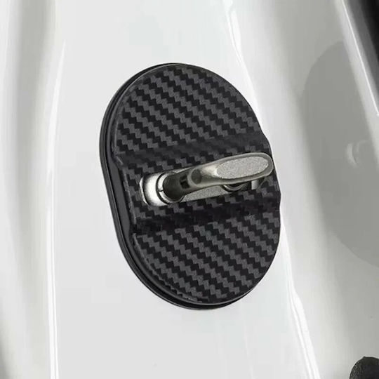 Set Ornamente Încuietoare Uși Carbon Negru