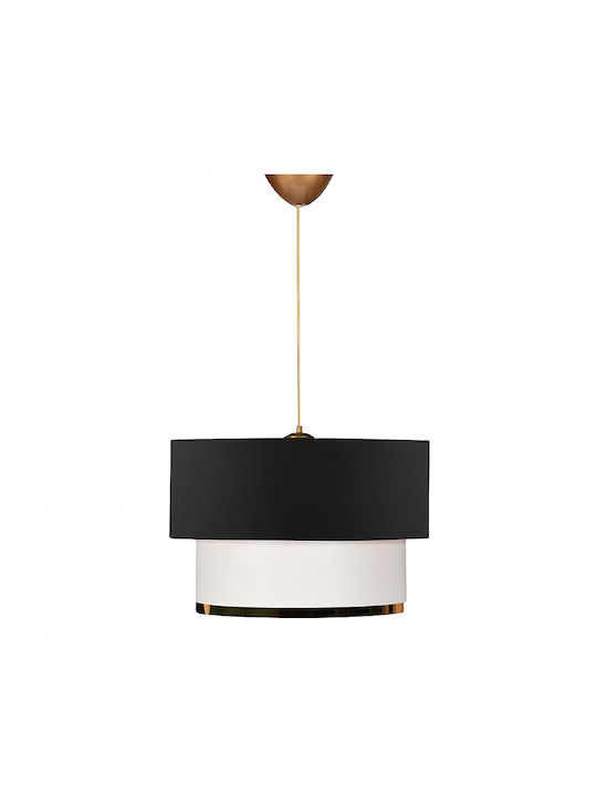 Megapap Barnhart Κρεμαστό Φωτιστικό Μαύρο με Ντουί E27 30x20x70εκ.