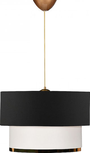 Megapap Barnhart Κρεμαστό Φωτιστικό Μαύρο με Ντουί E27 30x20x70εκ.
