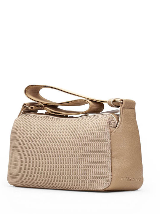 Fabric Women's Shoulder Bag Beige