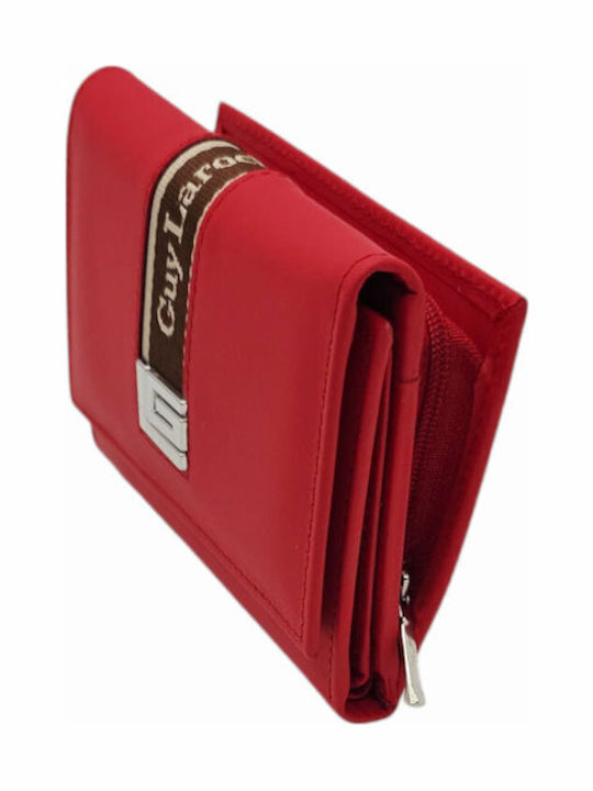Guy Laroche Kleines Leder Damenbrieftasche mit RFID Rot