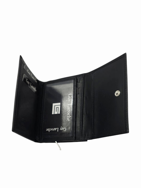Small Leather Women's Wallet with RFID Black