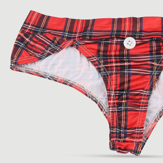 Sexy Costume Student College Style Cosplay Suit Plaid