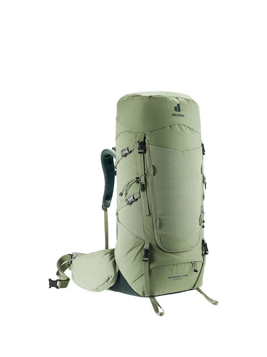 Deuter Aircontact Core 45+10 Sl Ορειβατικό Σακίδιο 10lt Αδιάβροχο Γκρι Daypack