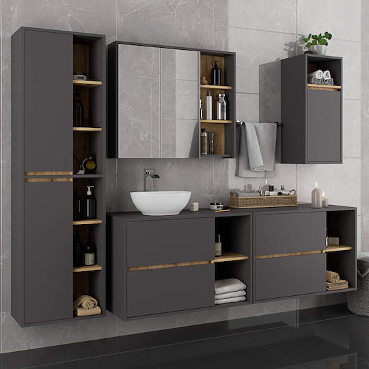 Akord Furniture Factory Dulap De Baie 35x30x80cm Stejar