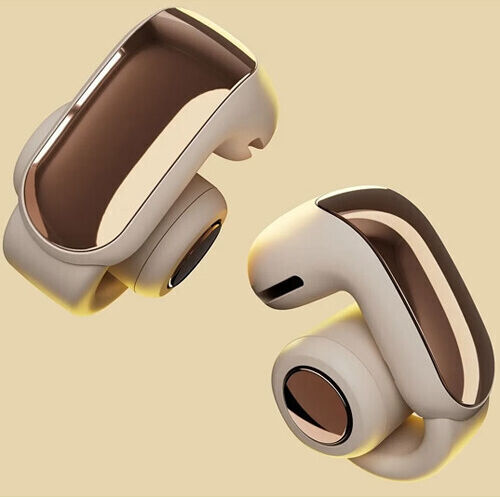 Bose Ultra Open Earbuds Bluetooth Handsfree Слушалки с Устойчивост на Изпотяване и Калъф за Зареждане Driftwood Sand