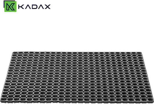 Kadax Входен Неслизгащ Килим от Черен Каучук 150x100см с Дебелина 22мм